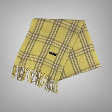 burberry kaschmir schal gelb|BURBERRY Cashmere.